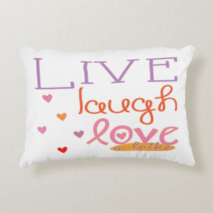 Coussin Hanoukka "Live Laugh Love a Latke Hearts"