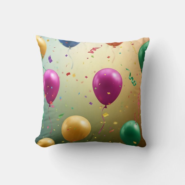 Coussin Happy Birthday decoration (Recto)