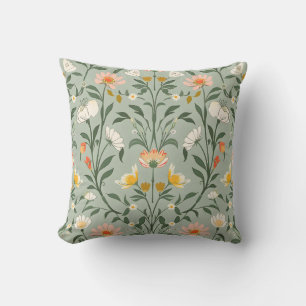 Coussin Happy Botanical Floral Flower Spring Pattern.