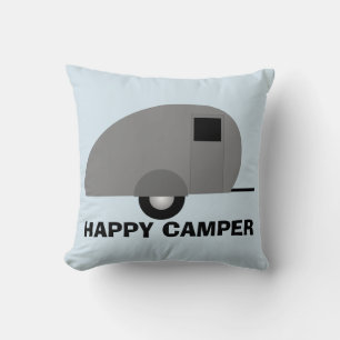 Coussin Happy Camper Coussin, Camper Trailer
