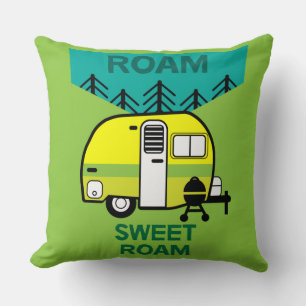 Coussin Happy Campers Caravaner Camper Thlow Pillow Mu