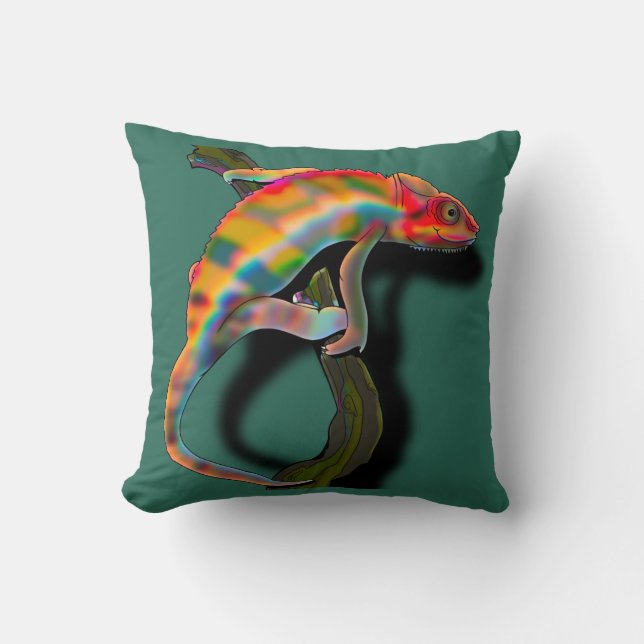 Coussin Happy chameleon (Recto)