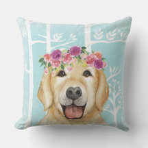 Happy Flower Animal dans Blue Forest-Dog-Retriever