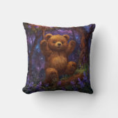 Coussin Happy Forest Teddy Bear Art (Recto)