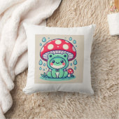 Coussin Happy Frog & Umbrella 🐸 ☔ (Couverture)