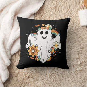 Coussin Happy Ghost Retro Hippie Vibe