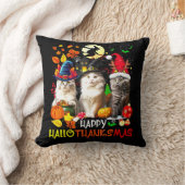 Coussin Happy HalloThanksMas Chats (Couverture)