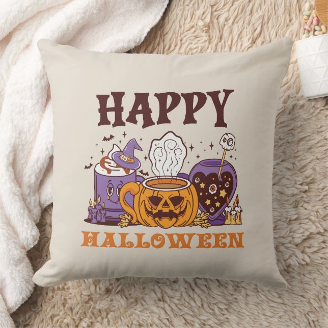 Coussin Happy Halloween café brasse (Couverture)