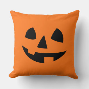 Coussin Happy Halloween citrouille isolé drôle icône de so