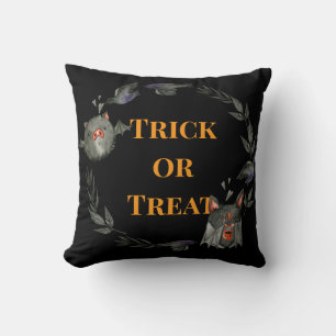 Coussin Happy Halloween Costume Party Bat