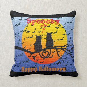Coussin Happy Halloween Éffrayant