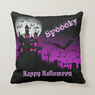 Coussin Happy Halloween Éffrayant