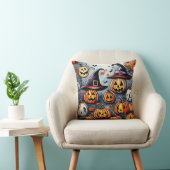 Coussin Happy Halloween éffrayant traitement ou astuces de (Chaise)