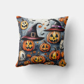 Coussin Happy Halloween éffrayant traitement ou astuces de (Verso)