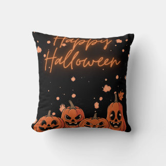 Coussin Happy Halloween Postcard