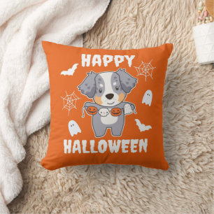 Coussin Happy Halloween Shepherd Australien Costume de chi