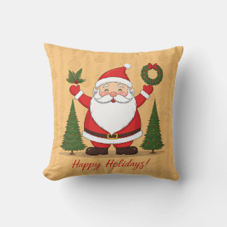 Coussin Happy holiday with a cute Santa cushion!