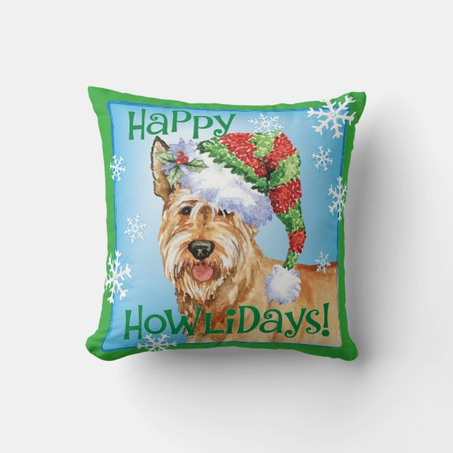 Coussin Happy Howlidays Berger Picard (Recto)