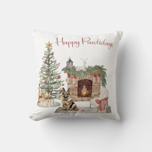 Coussin Happy Pawlidays Chien Design - Berger allemand