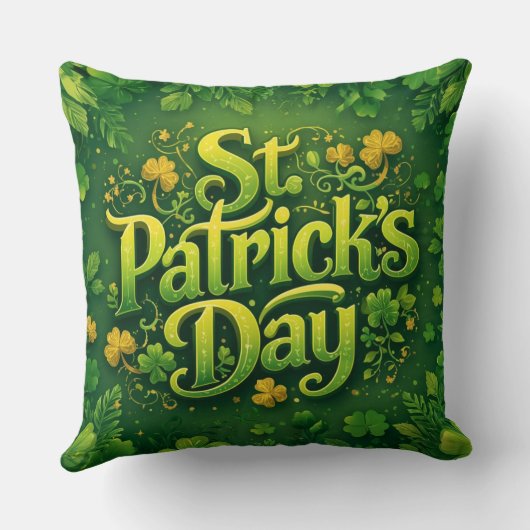 Coussin Happy St. Patrick’s Day (Verso)
