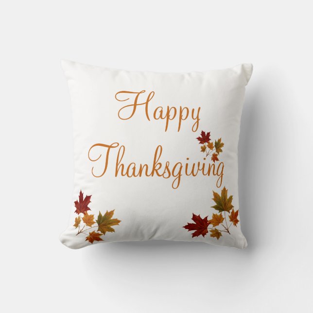 Coussin Happy Thanksgiving (Recto)