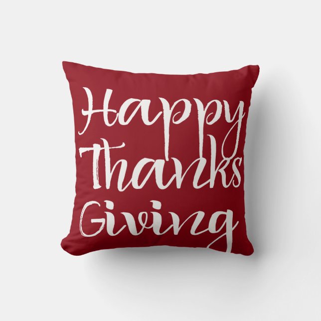 Coussin Happy Thanksgiving (Recto)
