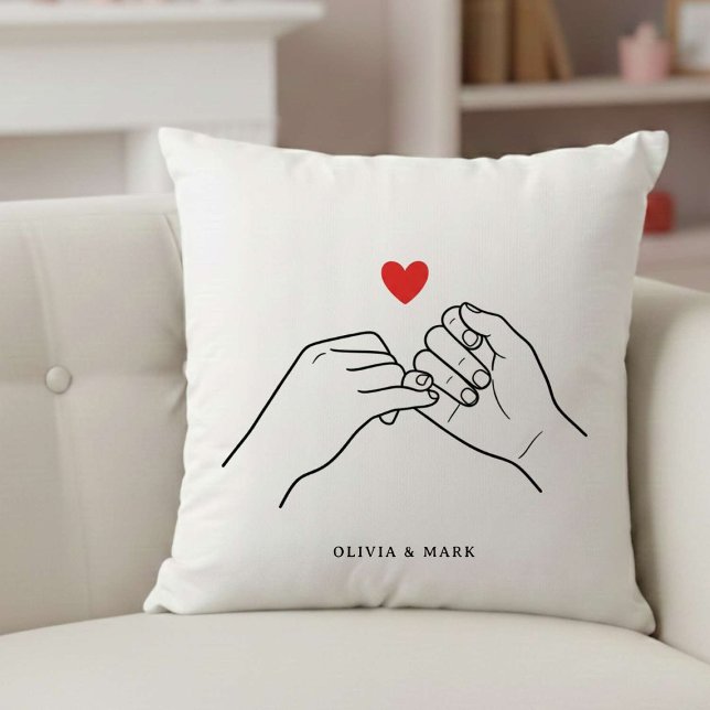 Coussin Happy Valentines Day Custom  Romantic love gift   (Créateur téléchargé)