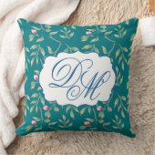 Coussin Harbour Blue Wedding Keepsake Throw Pillow (Couverture)