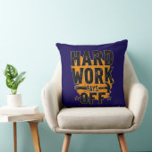 Coussin Hard Work Pays Off Bold Typography Labor Day Desig (Chaise)