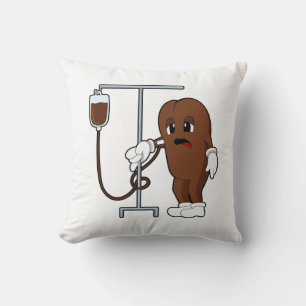 Coussin Haricot de café avec pot de café