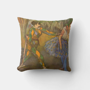 Coussin Harlequin et Columbine par Edgar Degas Art ancien