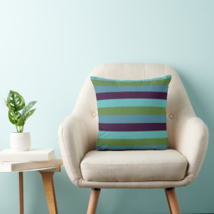 Coussin Harmonie côtière rayée