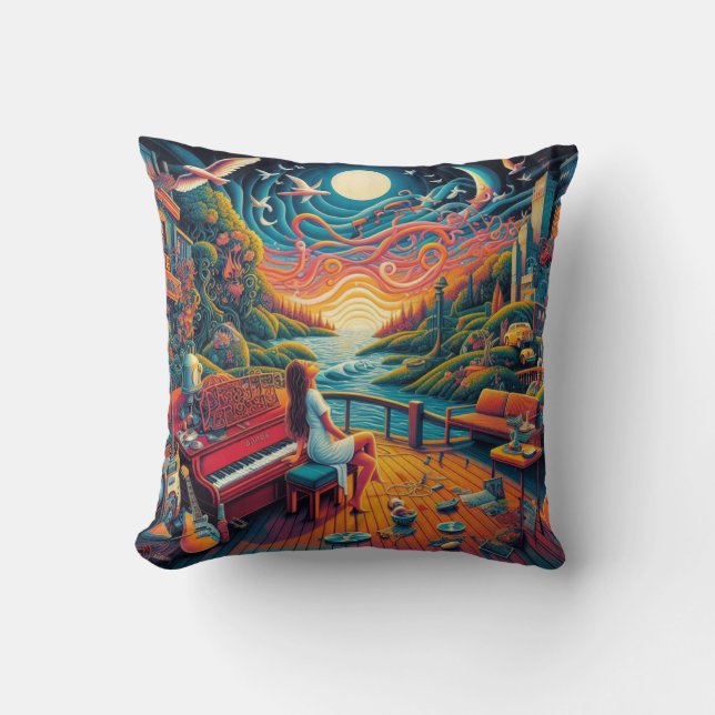Coussin Harmonie Dreamy Riverfront (Recto)
