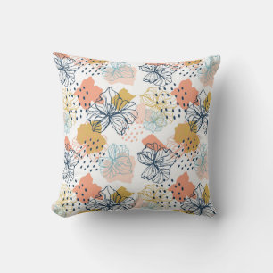 Coussin Harmonie florale Abstraite