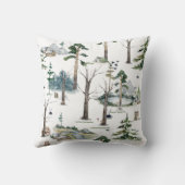 Coussin Harmonie forestière enchantée personnalisable (Verso)