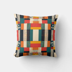Coussin Harmonie géométrique Mosaïque urbaine