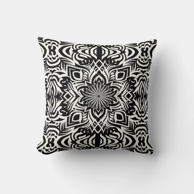 Coussin Harmonie N&B (Recto)
