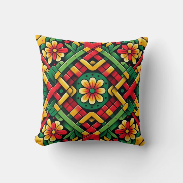 Coussin Harmonie Tropicale (Recto)