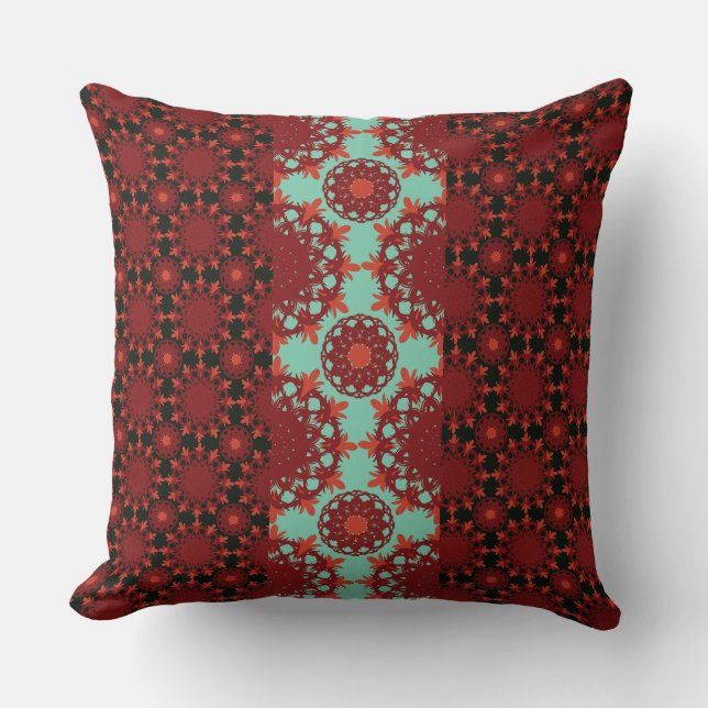 Coussin Harmony Line Pattern Decorative Throw Pillow – Bal (Recto)