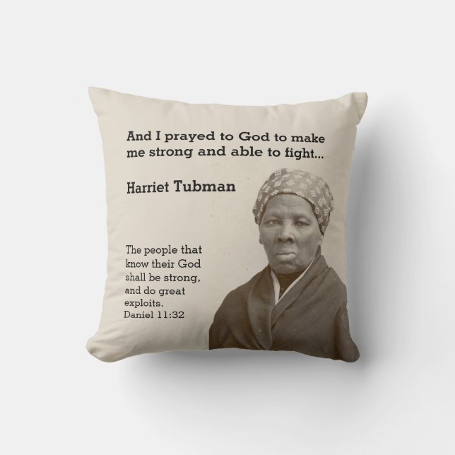 Coussin HARRIET TUBMAN Quota Custom (Recto)