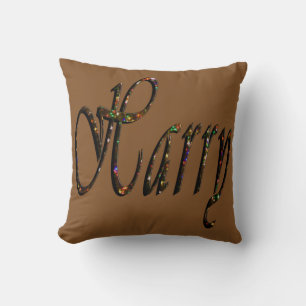 Coussin Harry, Nom, Logo, Brown Thon