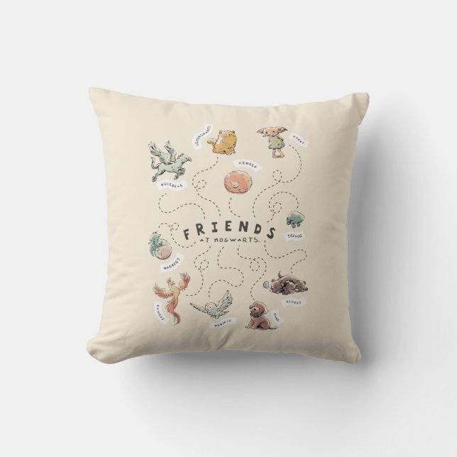 Coussin HARRY POTTER™ | Amis de Poudlard (Recto)