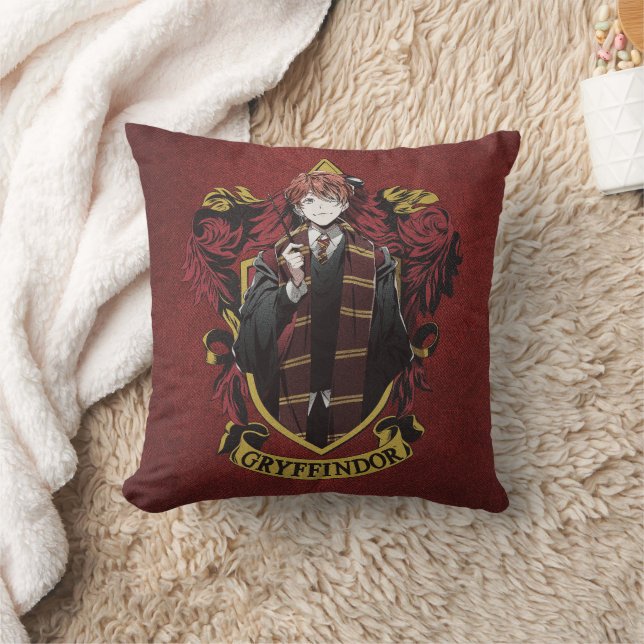 Coussin HARRY POTTER™ | Anime Ron Weasley House Crest (Couverture)