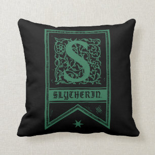 Coussin Harry Potter Bannière du monogramme de Serpentar