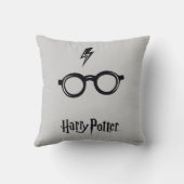 Coussin Harry Potter | Éclair de voiture et lunettes (Verso)