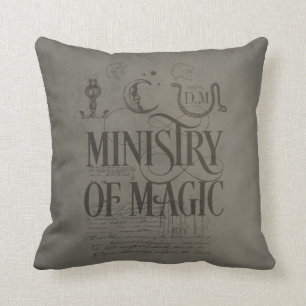 Coussin Harry Potter Spell   MINISTÈRE DE LA MAGIE