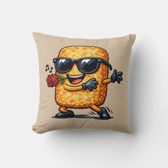 Coussin Hash Brown dansant (Recto)