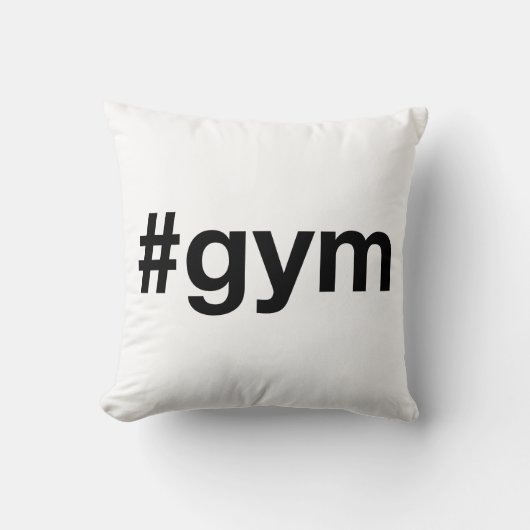 Coussin Hashtag GYM (Recto)