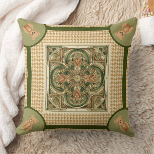 Coussin Haut Damier Chien