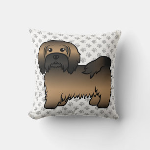 Coussin Havanais bringé Chien de dessin animé mignon & Pat